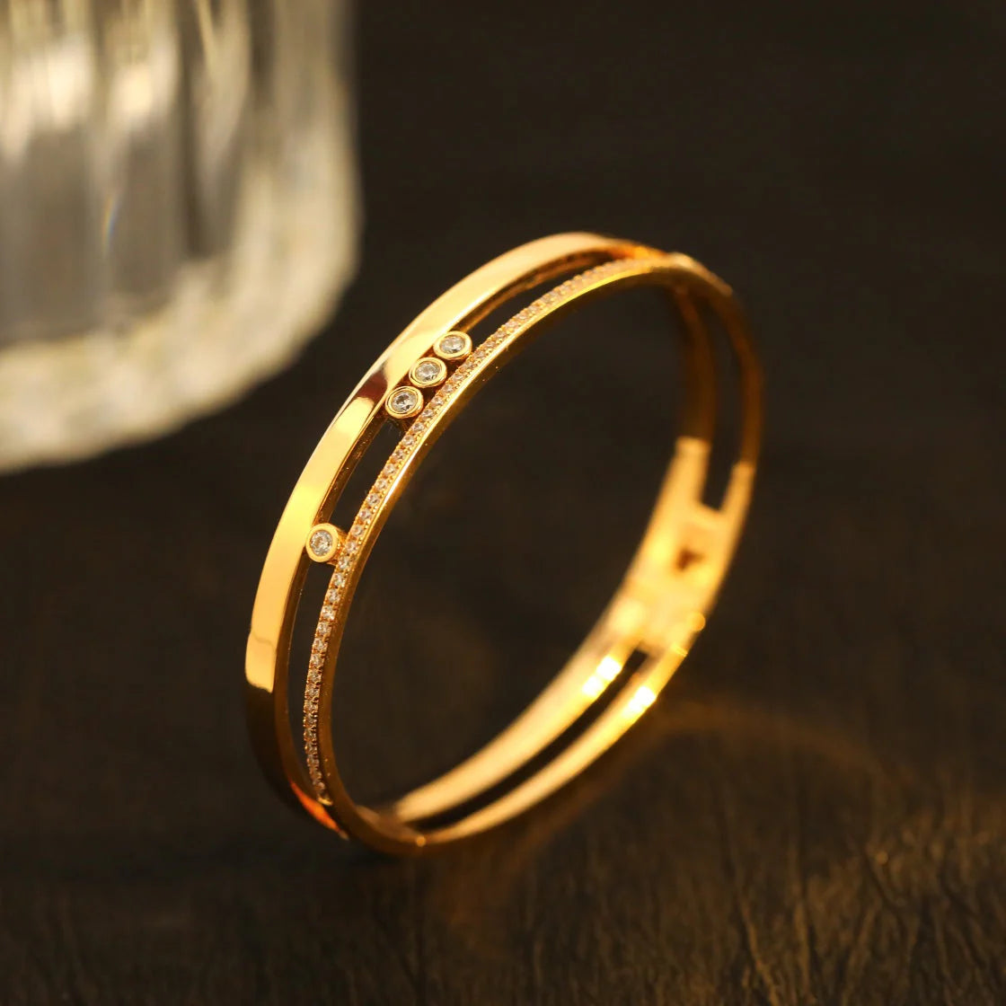 [MIRA]Move Romane Diamond Bangle Bracelet
