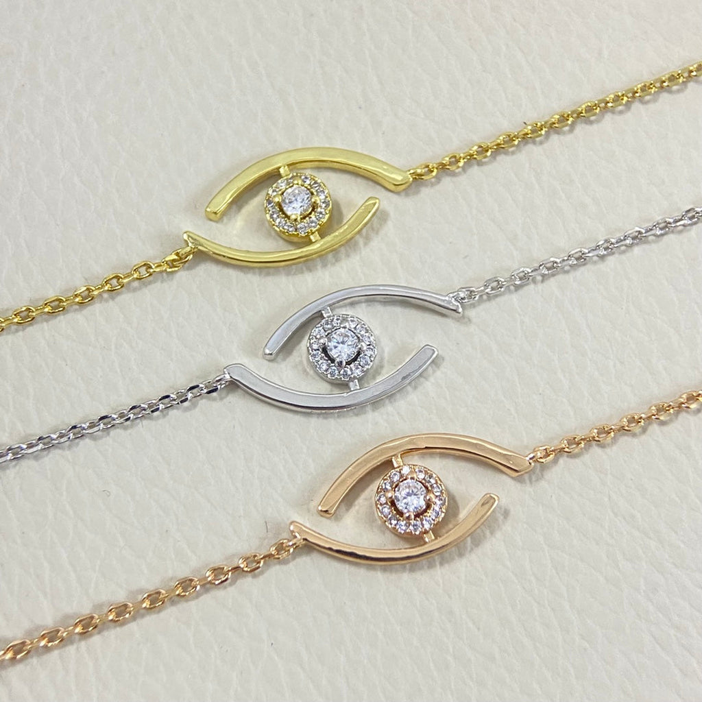 [MIRA]Lucky Eye Pave-Set Diamond Bracelet