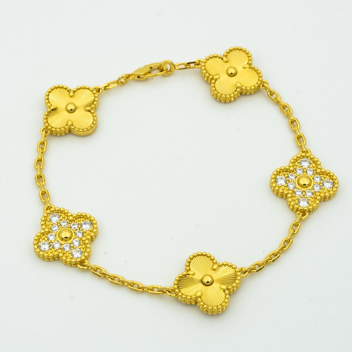 [MIRA]New  CLOVER 5 MOTIF LASER BRACELET COLLECTION