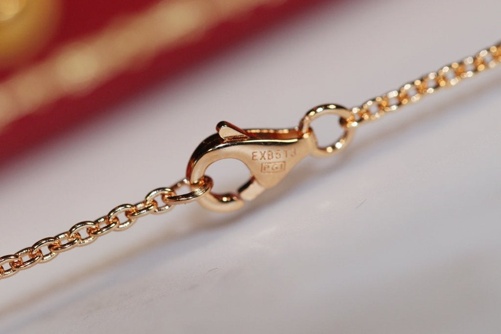 ??MIRA?¡¥LOVE NECKLACE PINK GOLD AND SILVER