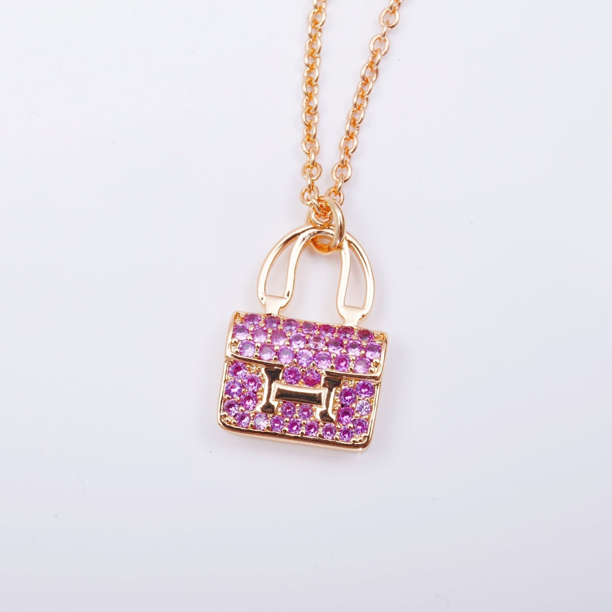 ??MIRA?¡¥CONSTANCE PEDANT PURPLE DIAMOND NECKLACE