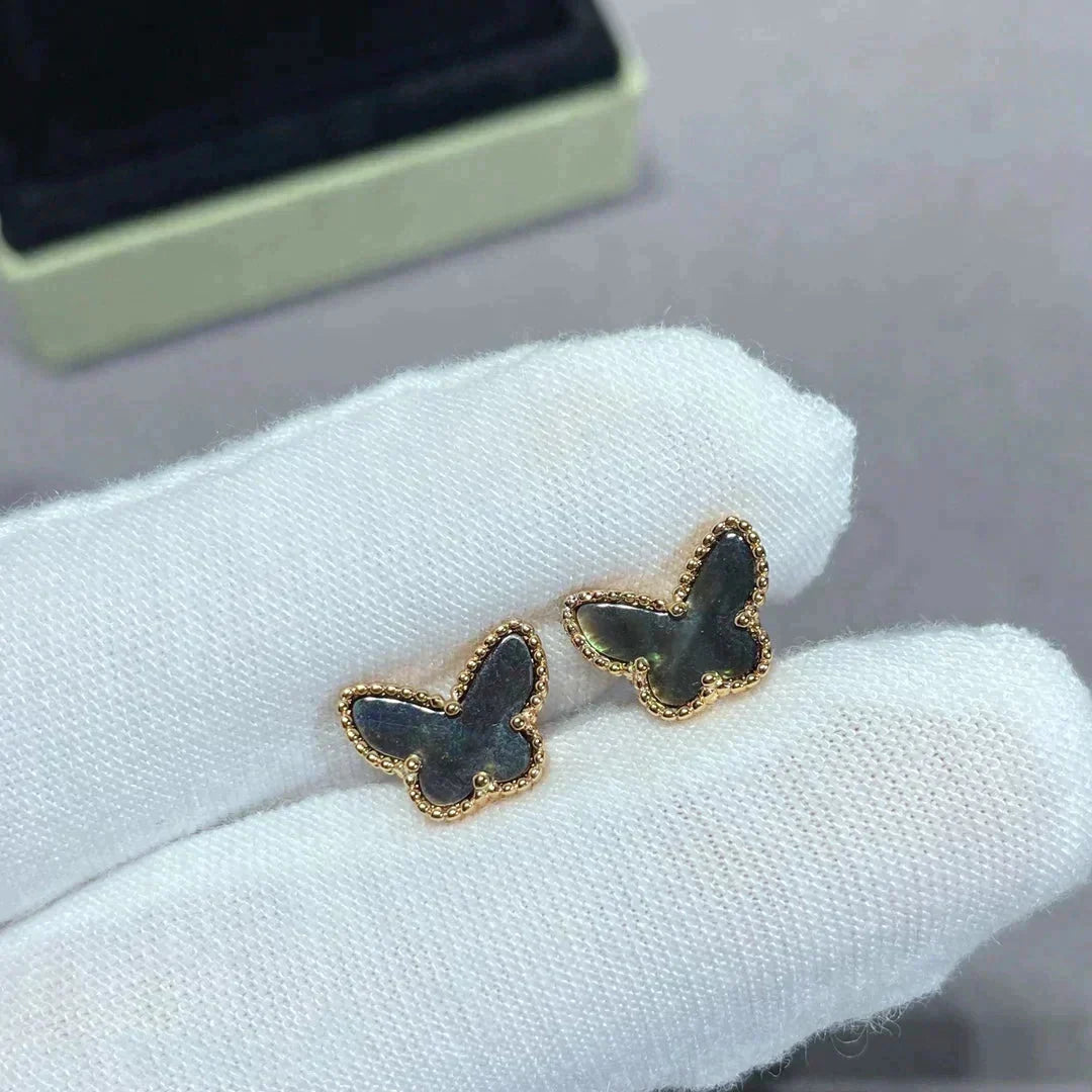 ??MIRA?¡¥BUTTERFLY DARK MOP  EARRINGS
