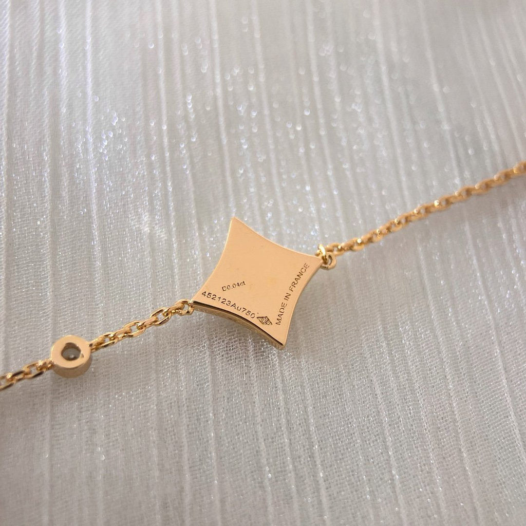 ??MIRA?¡¥COLOR STAR CARNELIAN PINK GOLD DIAMOND BRACELET