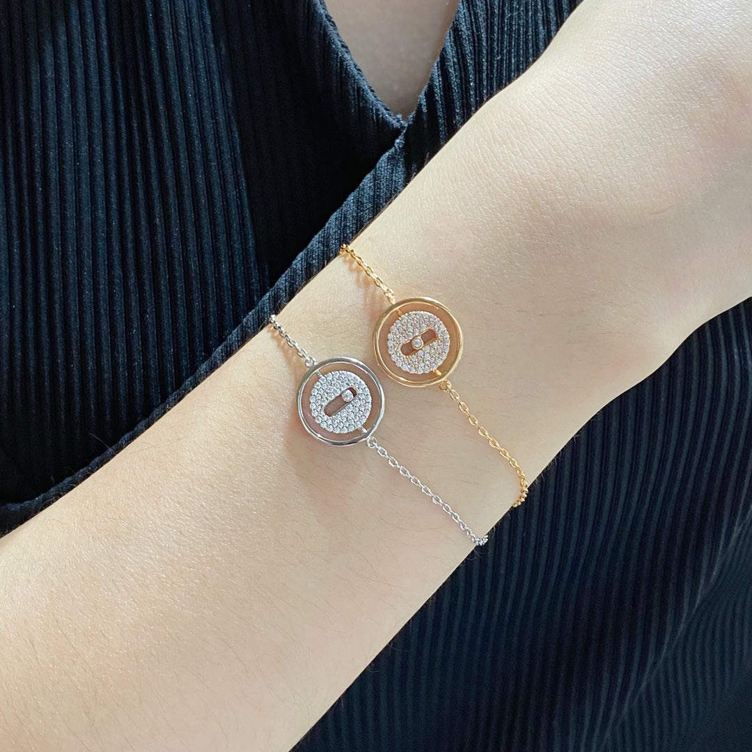 [MIRA]LUCKY MOVE DIAMOND PAVED BRACELET