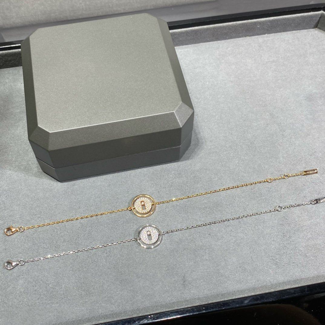 [MIRA]LUCKY MOVE DIAMOND PAVED BRACELET