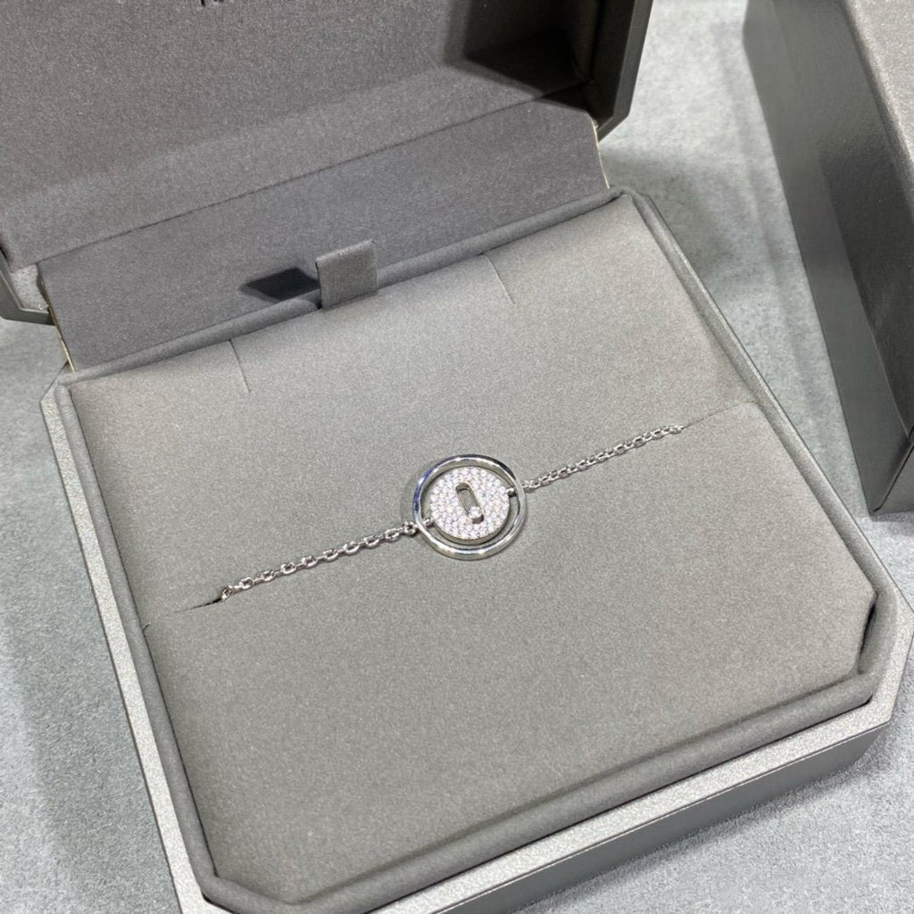 [MIRA]LUCKY MOVE DIAMOND PAVED BRACELET