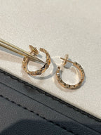 ??MIRA?¡¥BEE LOVE Earrings GOLD DIAMOND