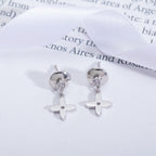 ??MIRA?¡¥VIDYLLE SILVER DIAMOND MINI DROP EARRINGS