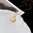 [MIRA]LUCKY MOVE MOP PINK GOLD NECKLACE