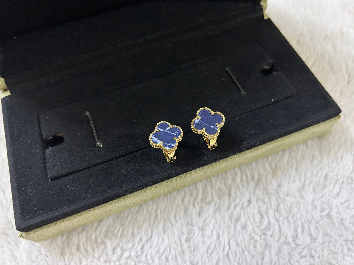 ??MIRA?¡¥CLOVER PIETERSITE MEDIUM STUD EARRINGS