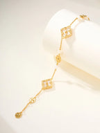 [MIRA]B.C.L ENAMELED Three-Flower Bracelet£¨Trumpet)