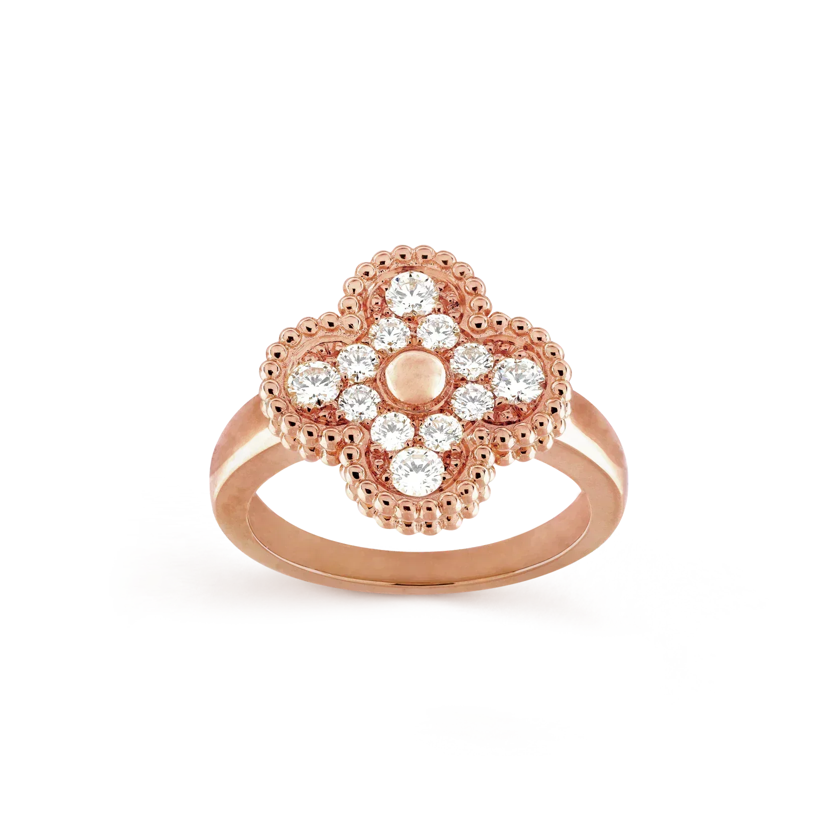 ??MIRA?¡¥CLOVER DIAMOND RING