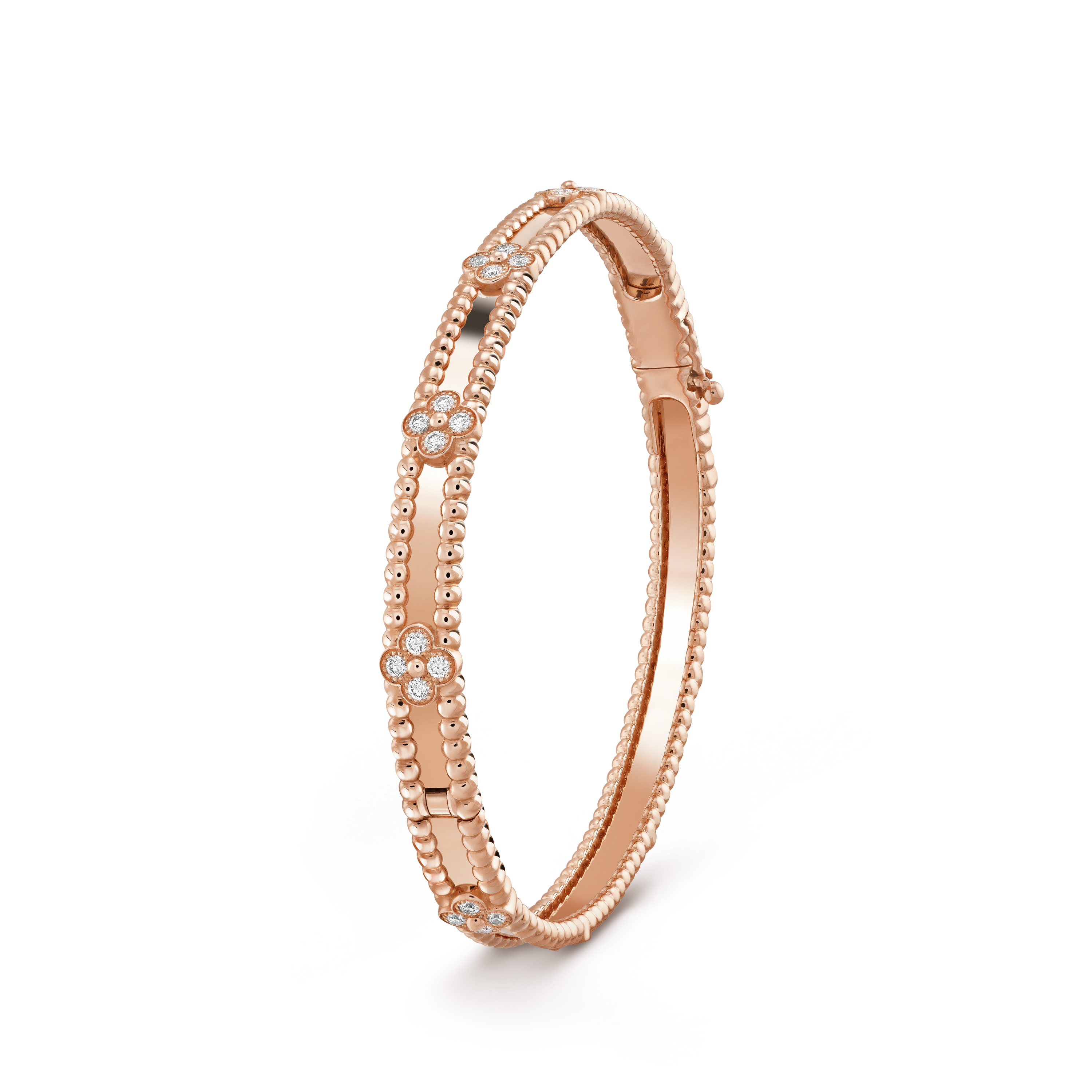 ??MIRA?¡¥CLOVER BRACELET 4MM DIAMONDS