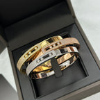 [MIRA]Move Noa Rose Gold Pavé Diamond Bangle Bracelet
