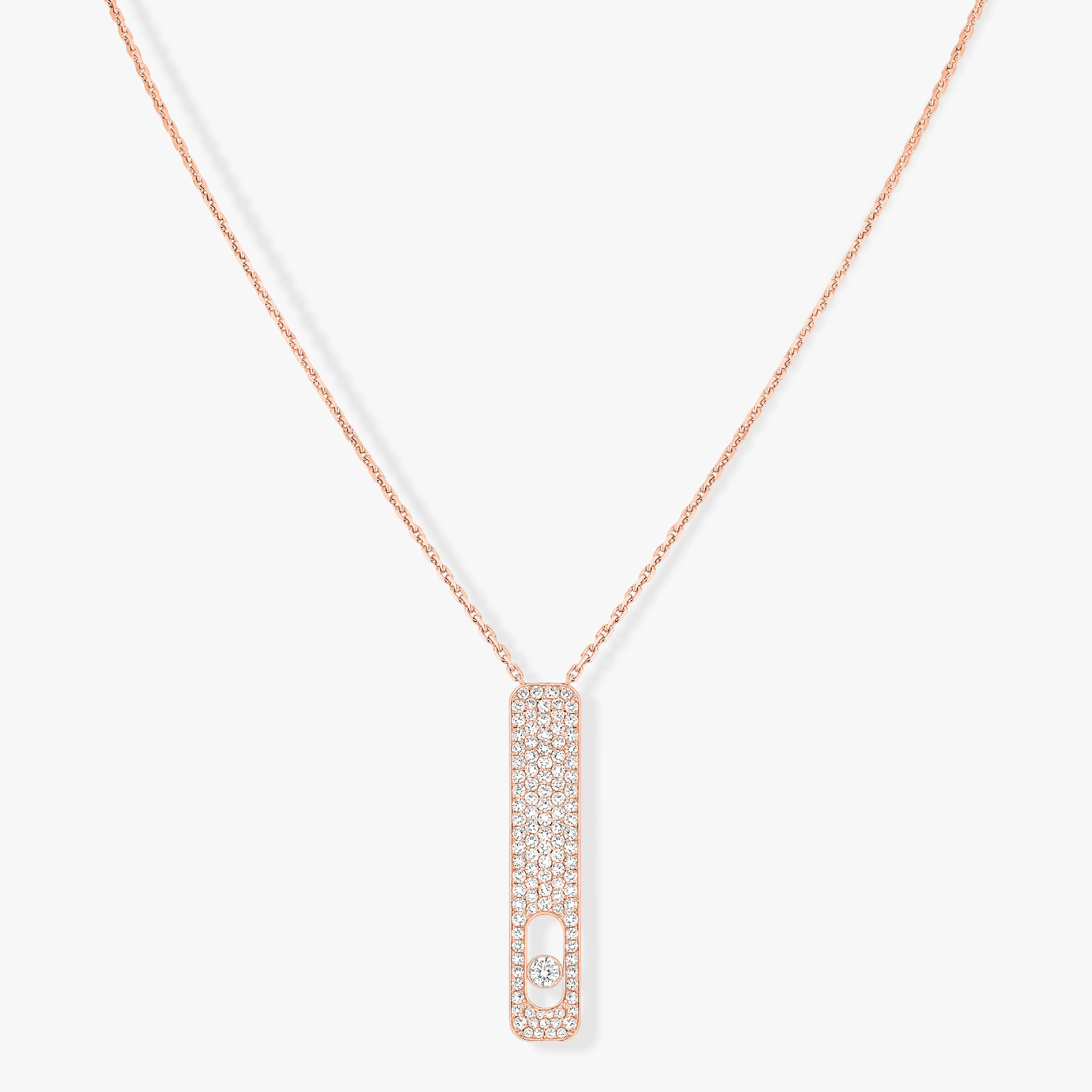 [MIRA] MY FIRST DIAMOND PAVED NECKLACE