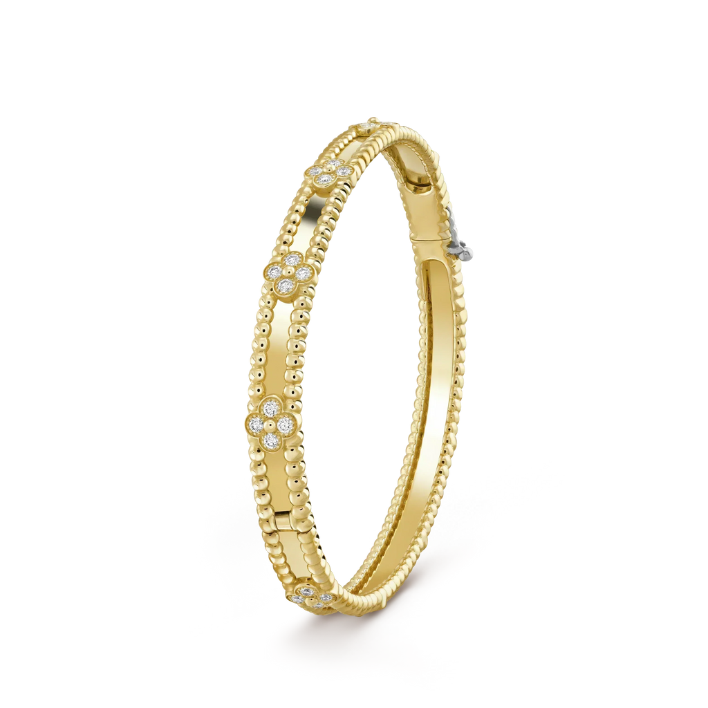 [MIRA]CLOVER BRACELET 4MM DIAMONDS