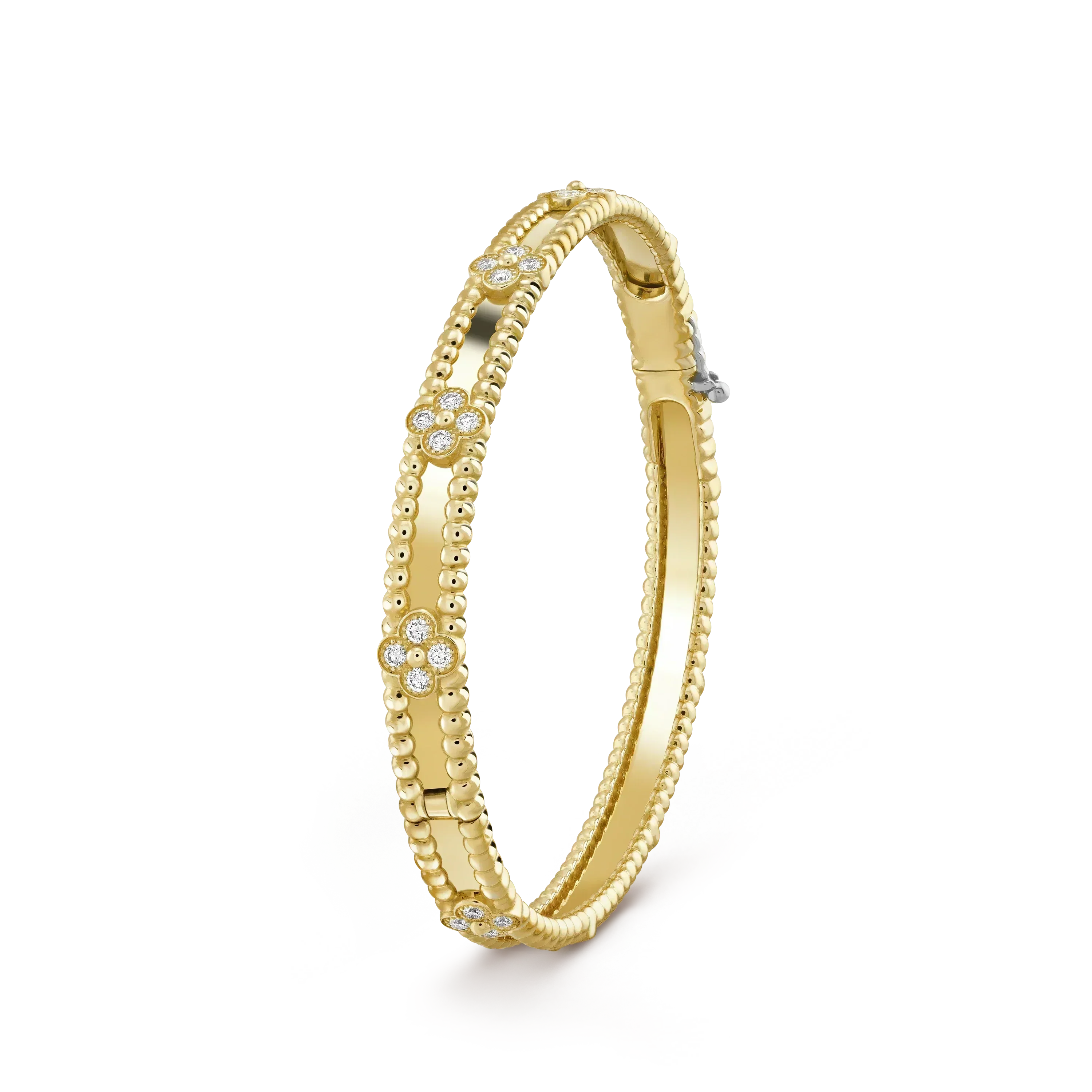 ??MIRA?¡¥CLOVER BRACELET 4MM DIAMONDS