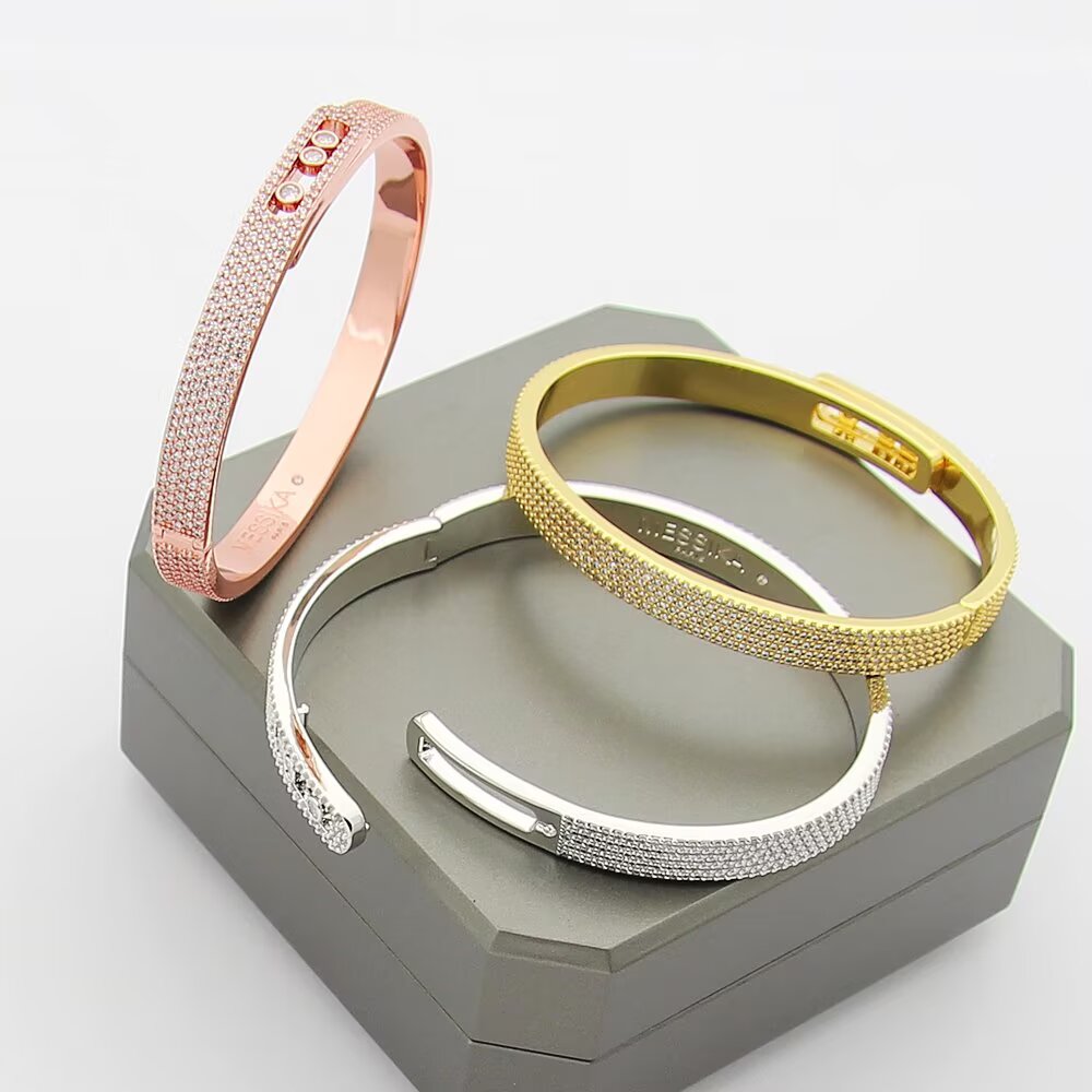 [MIRA]Move Noa Full Pavé Diamond Bangle Bracelet