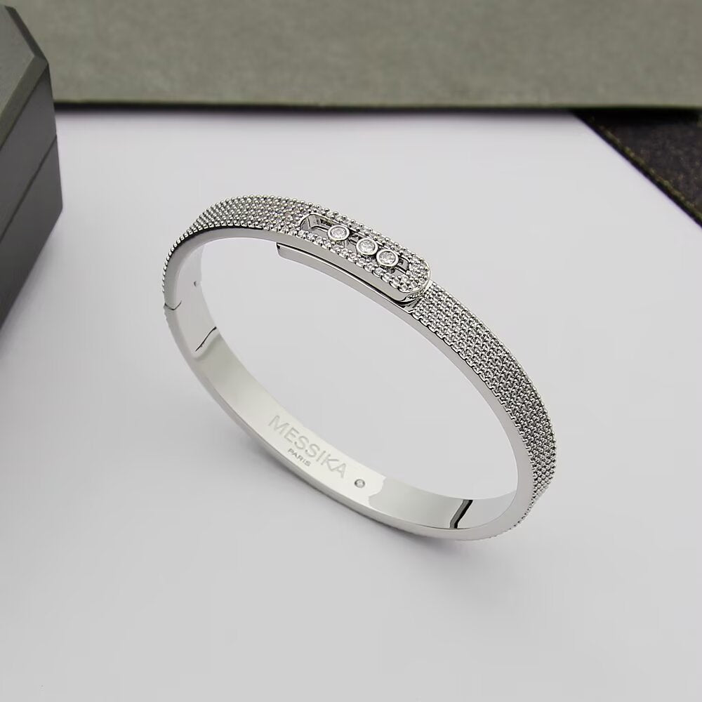 [MIRA]Move Noa Full Pavé Diamond Bangle Bracelet
