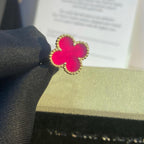 [MIRA] NEW CLOVER PINK ENAMEL RINGS
