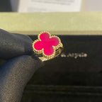 [MIRA] NEW CLOVER PINK ENAMEL RINGS