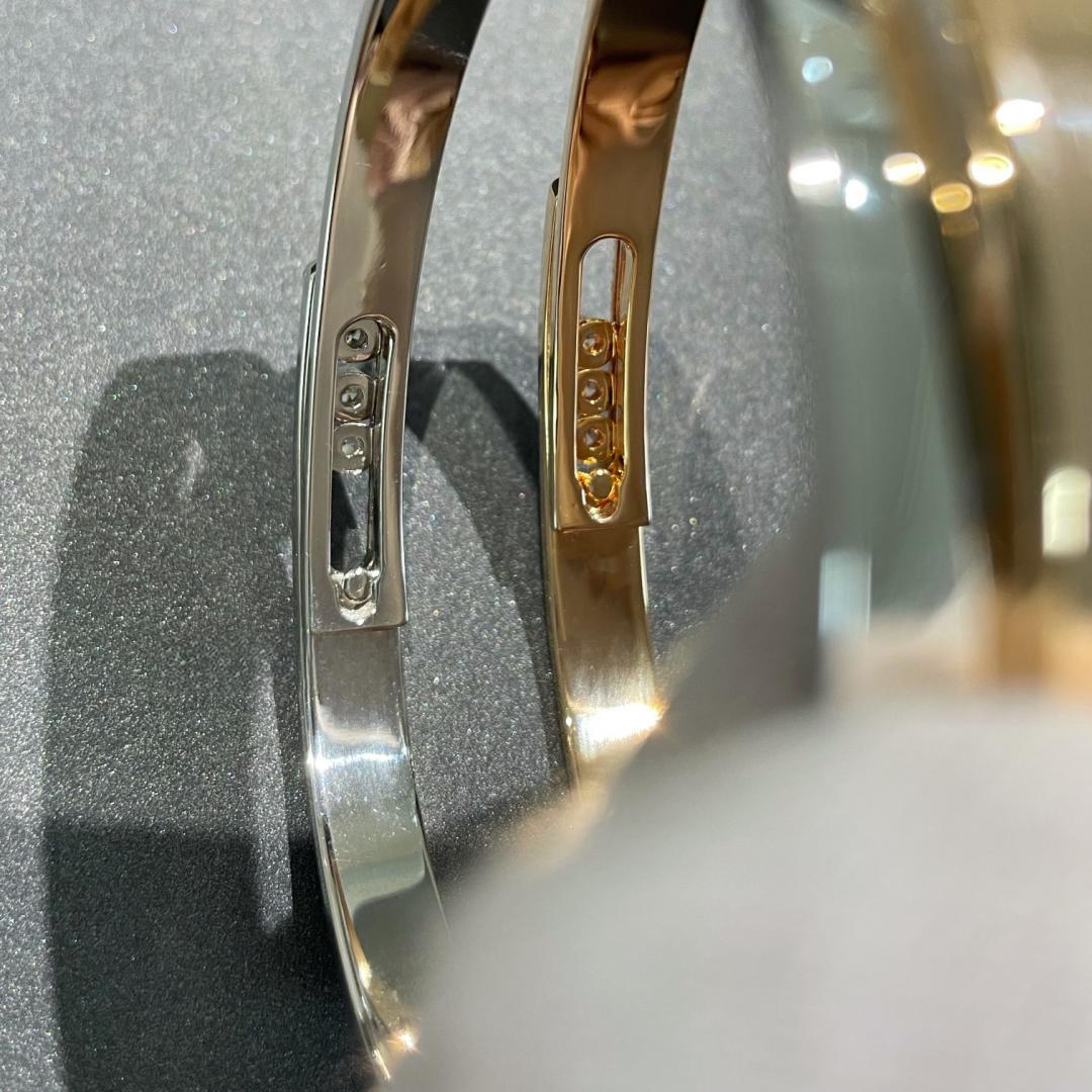 [MIRA]Move Noa Rose Gold Pavé Diamond Bangle Bracelet
