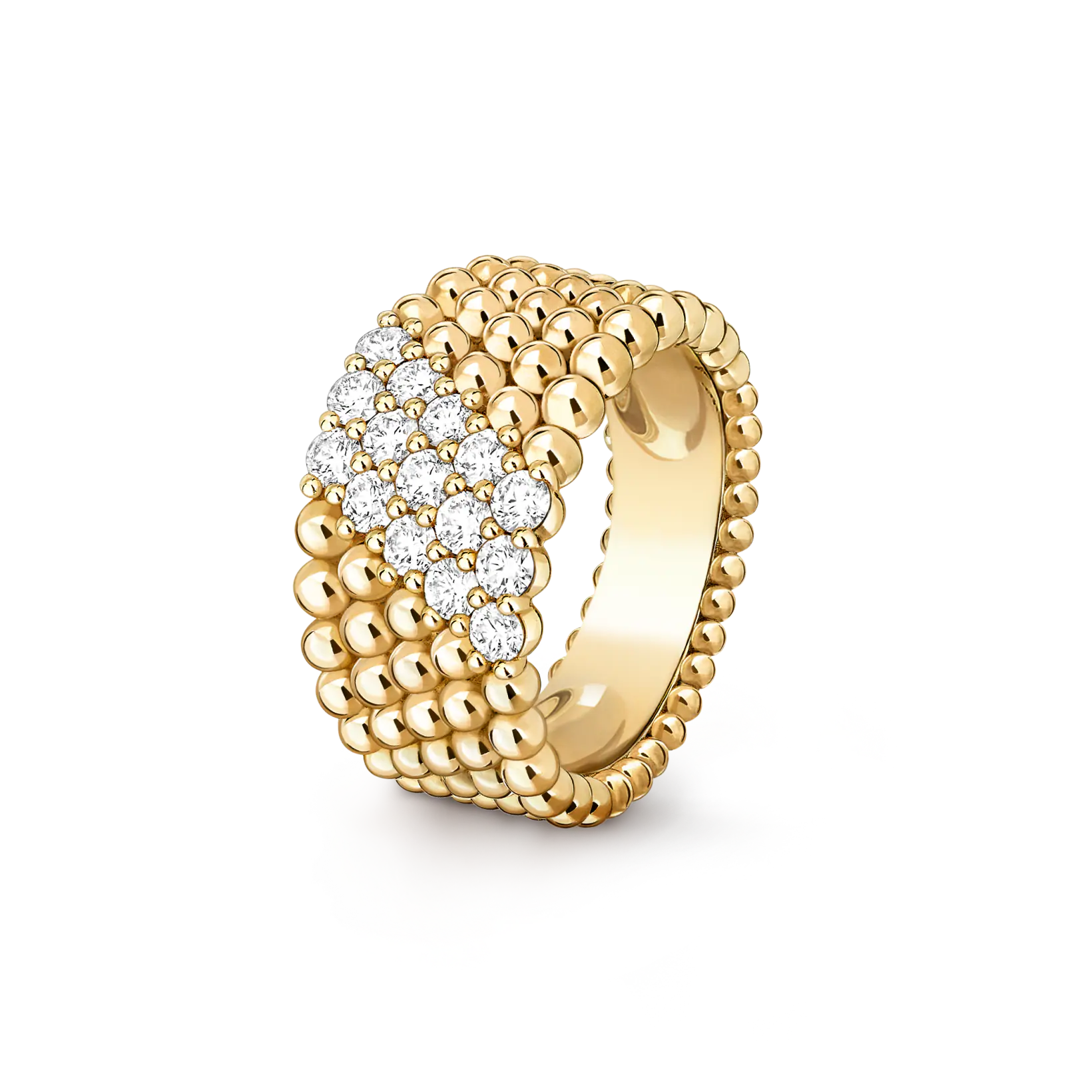 [MIRA]  PERLEE DIAMOND RING ,5-ROW DIAMOND-SET DESIGN