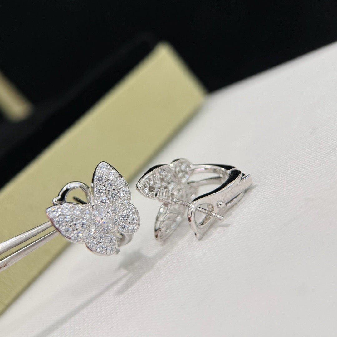 ??MIRA?¡¥BUTTERFLY ALL DIAMOND EARRINGS
