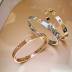[MIRA] 2026 RAINBOW LOVE BRACELET 6.1MM  10 DIAMONDS