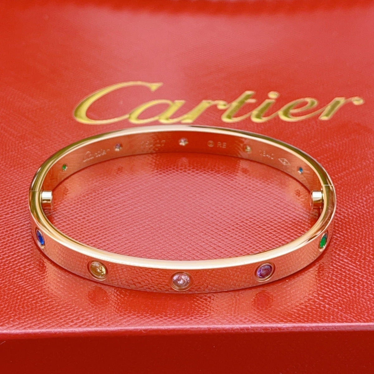 [MIRA] 2026 RAINBOW LOVE BRACELET 6.1MM  10 DIAMONDS