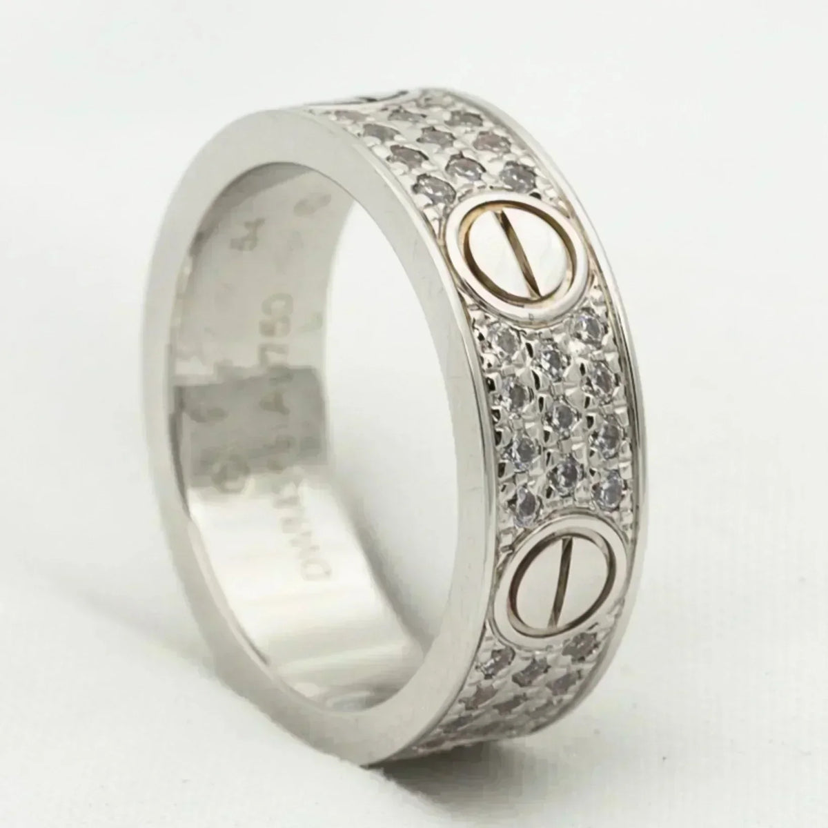 ??MIRA?¡¥LOVE RING 5.5MM DIAMONDS PAVED
