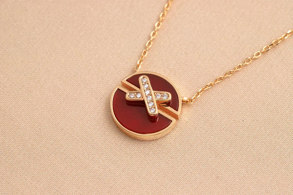 ??MIRA?¡¥JEUX DE ROSE GOLD DIAMOND NECKLACE