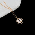 [MIRA]LUCKY MOVE MM NACRE BLANCHE DIAMOND NECKLACE