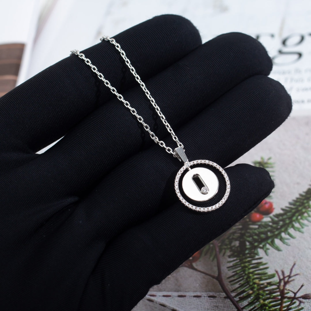 [MIRA]LUCKY MOVE PM NECKLACE SILVER DIAMOND