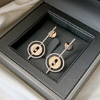 [MIRA]LUCKY MOVE ARROW PINK GOLD DIAMOND EARRINGS