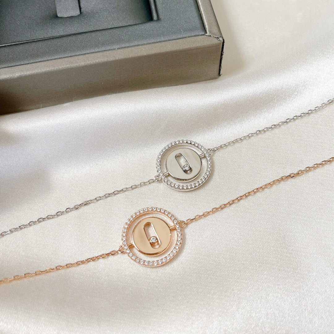 [MIRA]LUCKY MOVE PAVED DIAMOND BRACELET