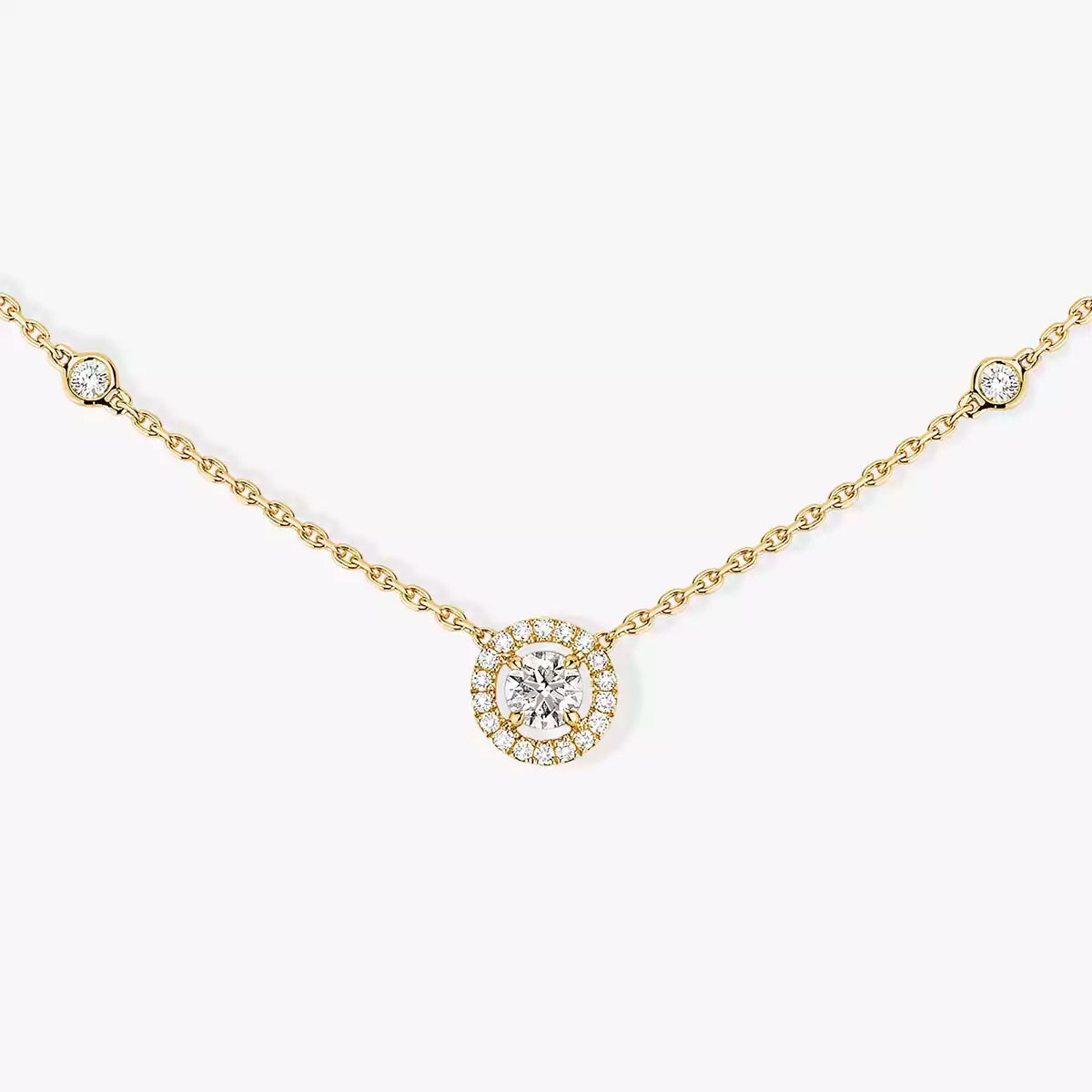 [MIRA]Diamond Necklace 0,20ct Brilliant Shape Joy