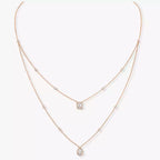 [MIRA]Diamond Necklace My Twin 2 Rows