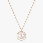 [MIRA]LUCKY MOVE MM NACRE BLANCHE DIAMOND NECKLACE