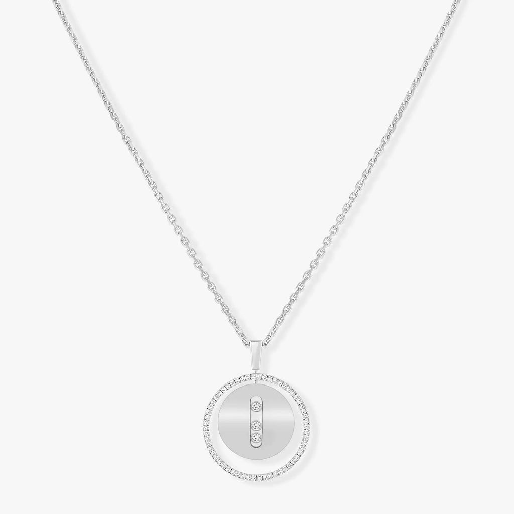 [MIRA]LUCKY MOVE MM SILVER DIAMOND NECKLACE