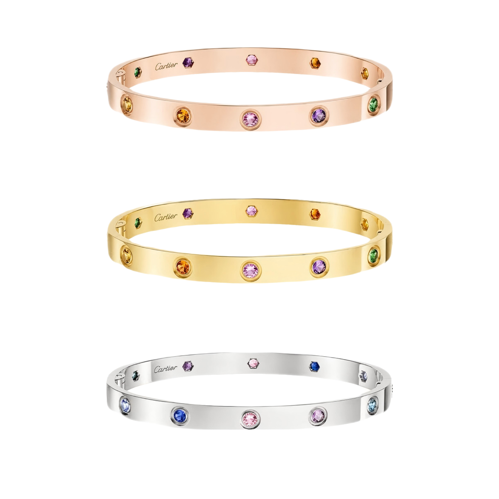 [MIRA] 2026 RAINBOW LOVE BRACELET 6.1MM  10 DIAMONDS