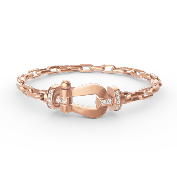 ??MIRA?¡¥FORCE LARGE HORSESHOE CLASP  METAL BRACELET