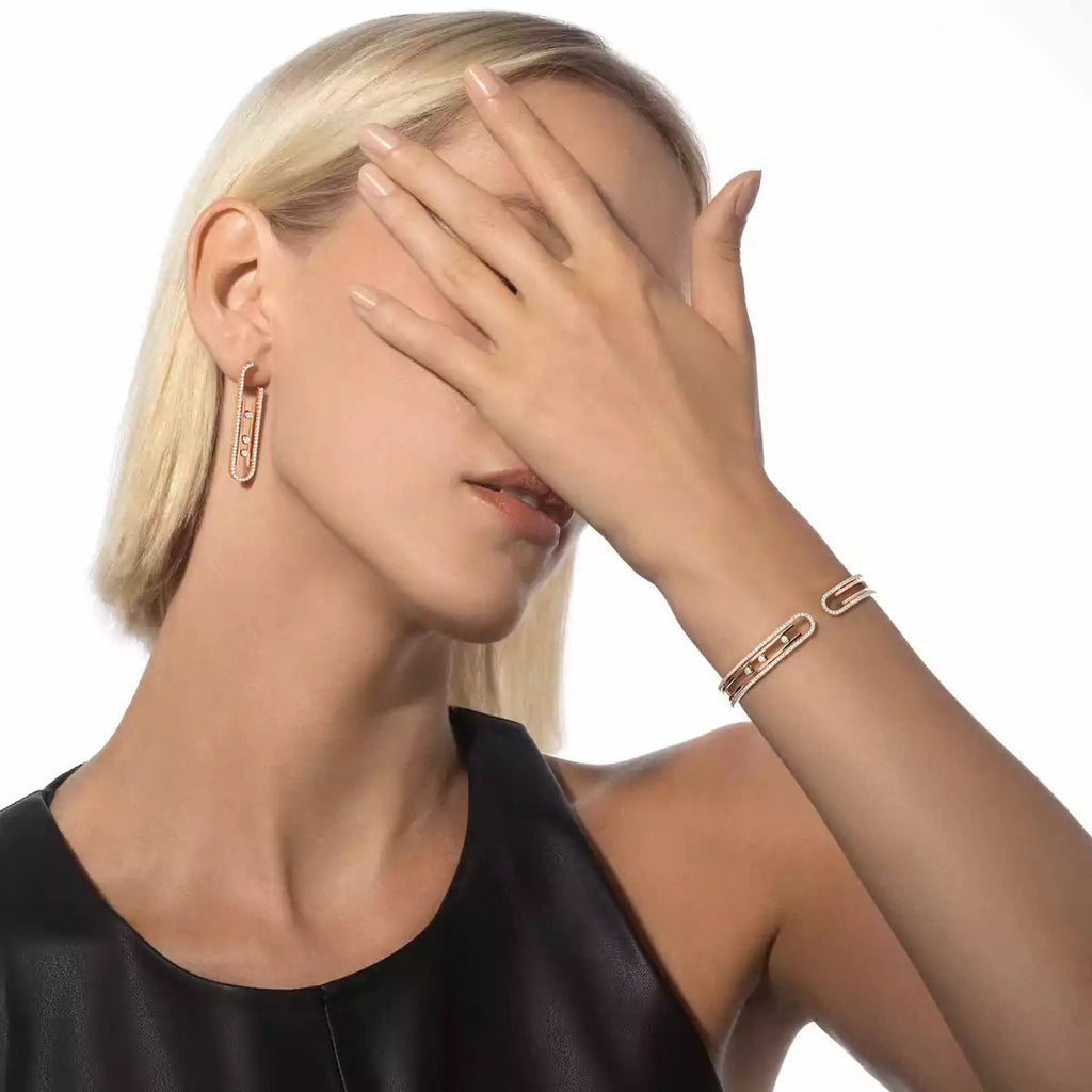 [MIRA]Diamond Pendant Earrings Move 10Th
