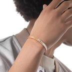 [MIRA]Move Noa Ciselé half pavé bangle