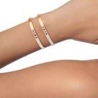 [MIRA]Move Noa Rose Gold Pavé Diamond Bangle Bracelet