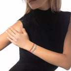 [MIRA]Messika Care(s) pink cord pavé bracelet