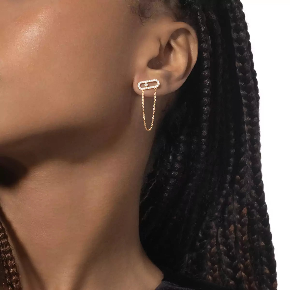 [MIRA]Move Uno Diamond Earrings
