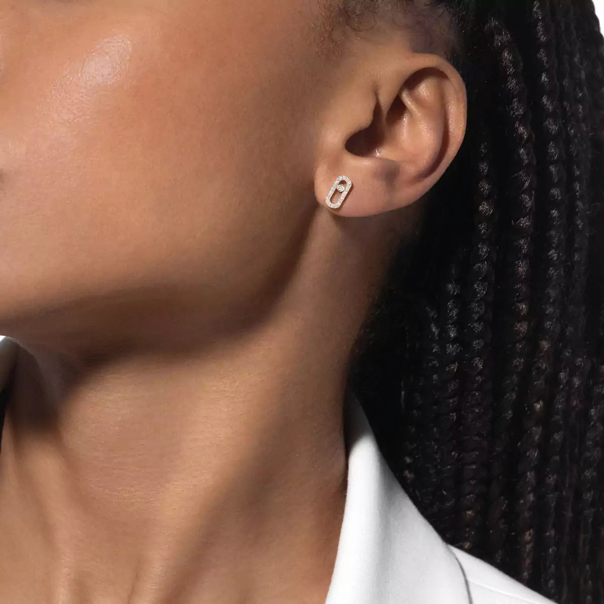 [MIRA]Move Uno Diamond Earrings