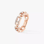 [MIRA] Move Link Pave_-Set Diamond Ring in Gold