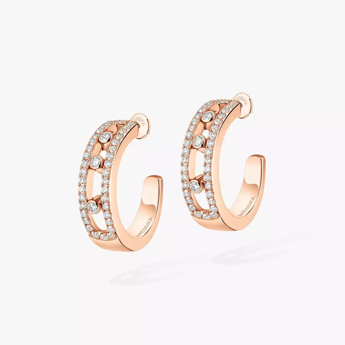[MIRA]Diamond Pave_ Hoop Earrings Move
